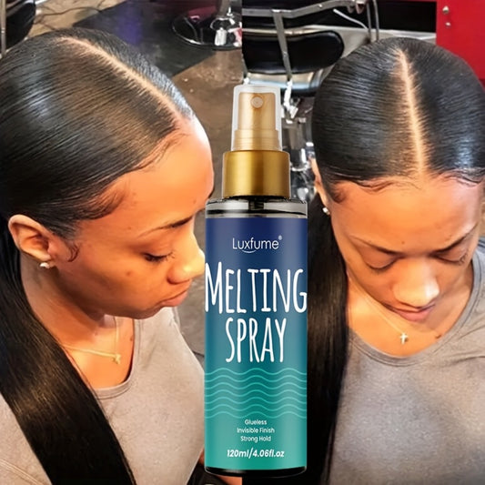 Hairspray Invisible Hold Melting Spray 120ml - Flyaway Control Frizz Tamer Long-Lasting Natural Finish Light Hold Hair Spray for Women Men All Hair Types