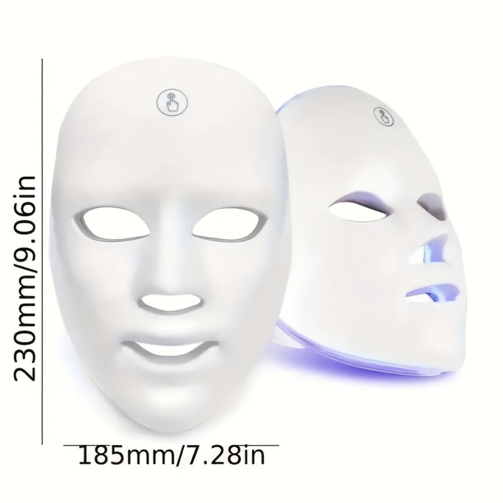 7-color Rechargeable LED Face Mask for Skin Care And Facial Skincare, Perfect for Mother's Day, Thanksgiving, Gifts, Girlfriends, Best Friends, And Mothers