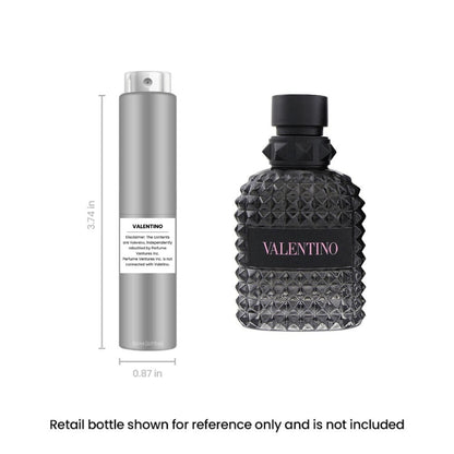 Valentino Uomo Born in Roma Cologne Travel Spray EDT 5ml Men Aromatic Woody Ginger Lavender Iris Patchouli Portable Atomizer