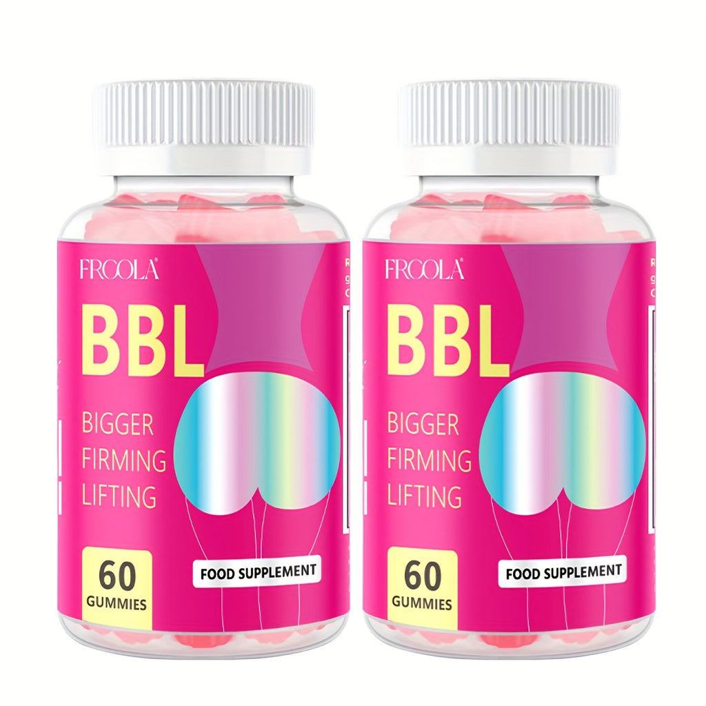 Women'S BBL And BBG Gummies - Herbal Essence | Bum And Chest Health Support Gummies for Women | Strawberry Flavor | Women'S Fitness Supplement 60 Gummies