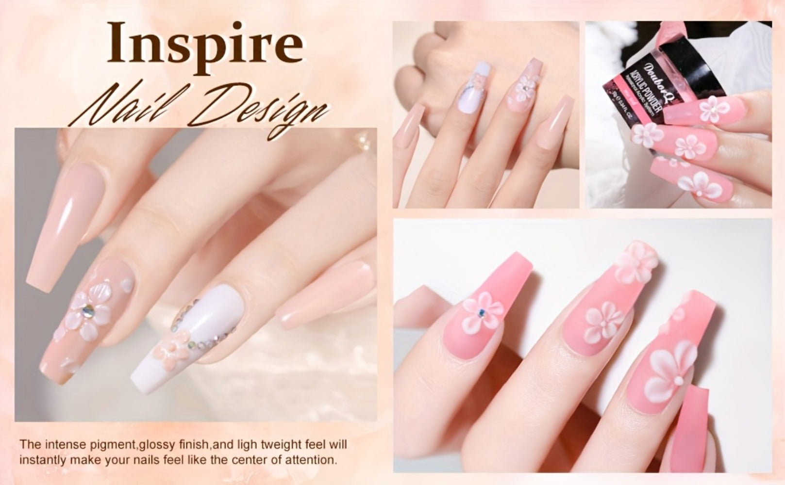 Full Nail Acrylic Nail Kit with Drill & Light Suitable for Beginners - Complete Starter Set with, Nail Glue/, - System for - Nail Extensions, Professional Manicure/Pedicure Tools for DIY Nail Care