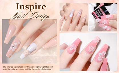 Acrylic Nail Kit Full Set - Professional Nail Drill Machine Acrylic Powder Liquid Nail Tips Art Decoration Manicure Tools Complete Starter Kit