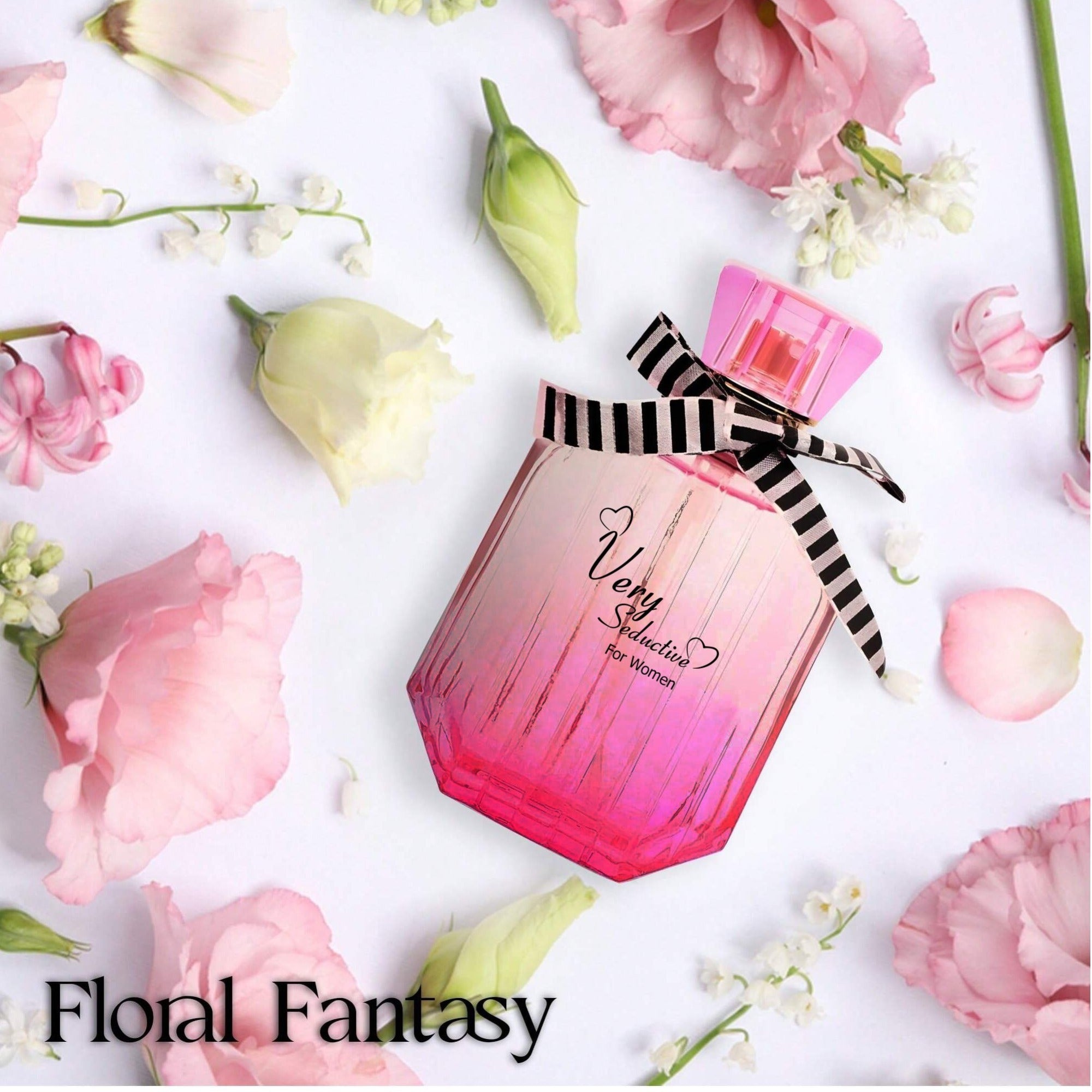 VERY SEDUCTIVE Women’s Eau de Parfum 3.4 Fl Oz | Floral-Woody Allure | Jasmine, Rose & Amber Musk Scent.