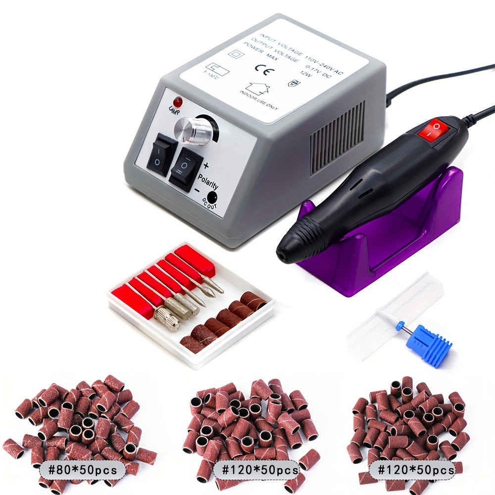 20000RPM Electric Nail Machine Desktop Equipment with Milling Cutters Bits Set Gel Cuticle Armor Removal Pedicure Manicure Tool Professional Electric Nail Drill Milling Machine for Manicure Pedicure Files Tools Kit Nail Polisher