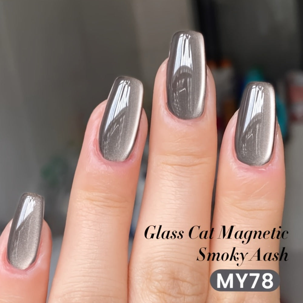 Cat Eye Gel Nail Polish Magnetic Smoky Ash 10ml Semi-Permanent Soak-Off LED Lamp Nail Varnish High Gloss Manicure Art BORN PRETTY