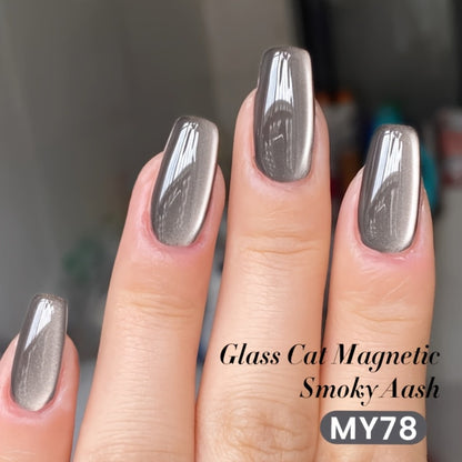 Cat Eye Gel Nail Polish Magnetic Smoky Ash 10ml Semi-Permanent Soak-Off LED Lamp Nail Varnish High Gloss Manicure Art BORN PRETTY