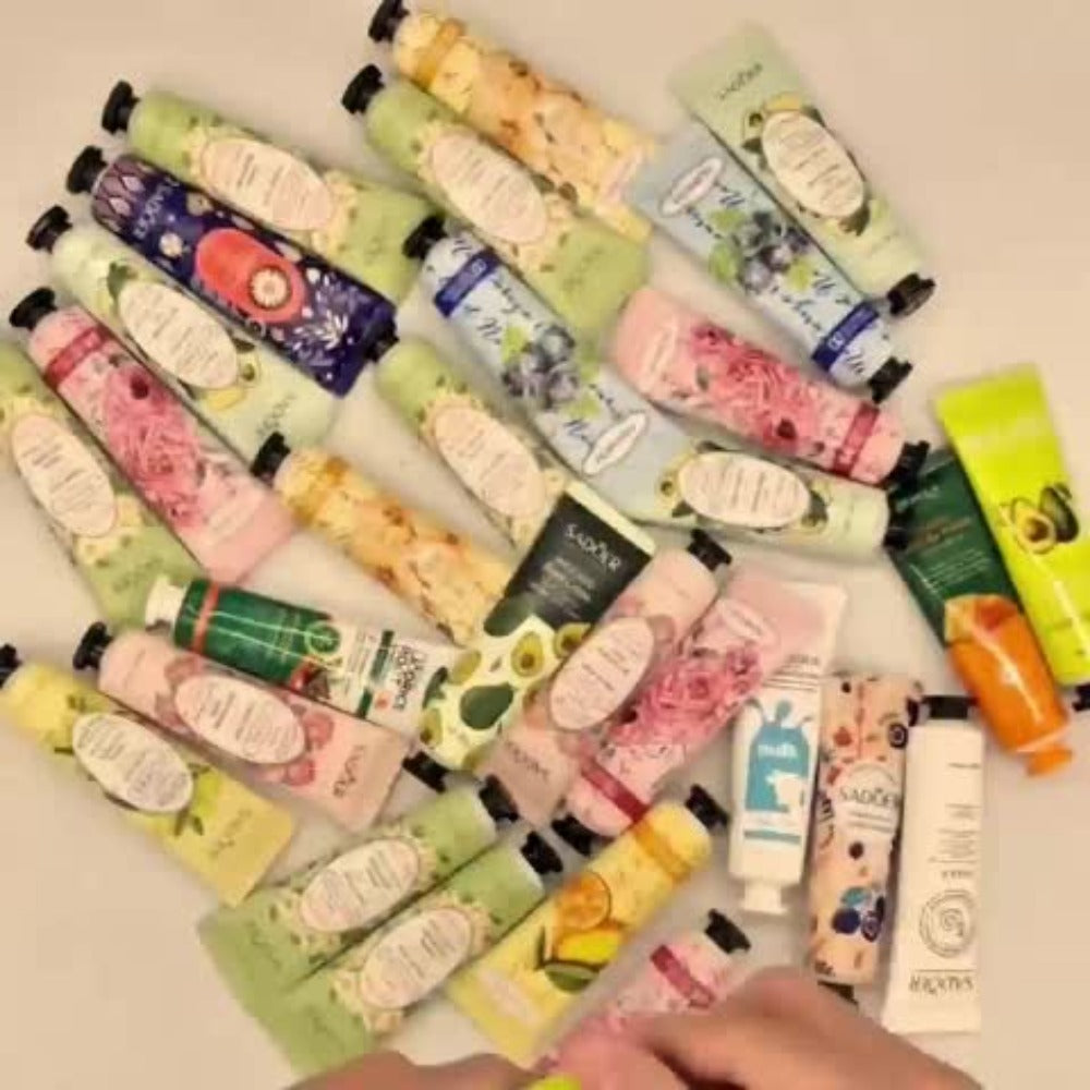 60 Pack Hand Cream Bulk Gifts, Graduation Gifts Teacher Gifts, Appreciation Gifts for Coworkers, Natural Plant Shea Butter Hand Cream for Dry Cracked Hands, Travel Size Hand Lotion Small Gifts for Women, Random Style