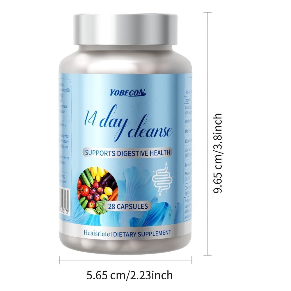 14-Day Gut And Colon Health | Advanced Formula With Senna, MCT Oil & Psyllium Husk Daily Digestive Care Capsules For Men & Women For Smooth & Regular Digestive Rhythm Born For Digestive Comfort