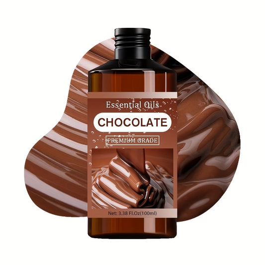 Chocolate Essential Oil 100ml - Pure Moisturizing Aromatherapy Body Oil for Skin Care Massage & Relaxation - Sweet Indulgent Scent Body Oil for Women Men Spa & Gift