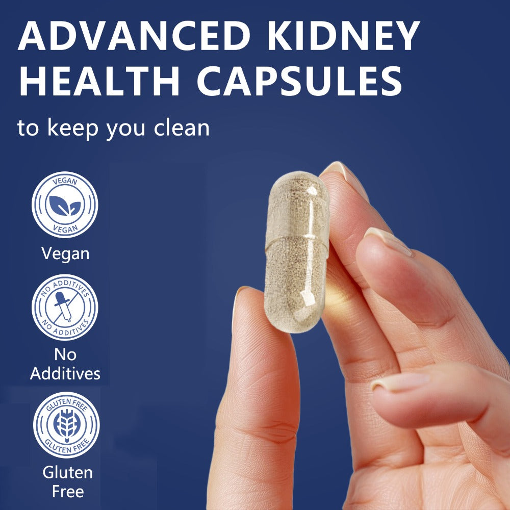 Kidney Support Capsules 120 Counts, 23 IN 1 Kidney Support Supplement Extra Strength with Chanca Piedra, Cranberry Supports Liver & Kidney Function Bladder Health