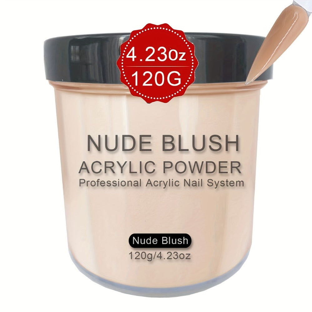 4 Ounces of Nude Blush Acrylic Powder, Beige Nude Acrylic Powder