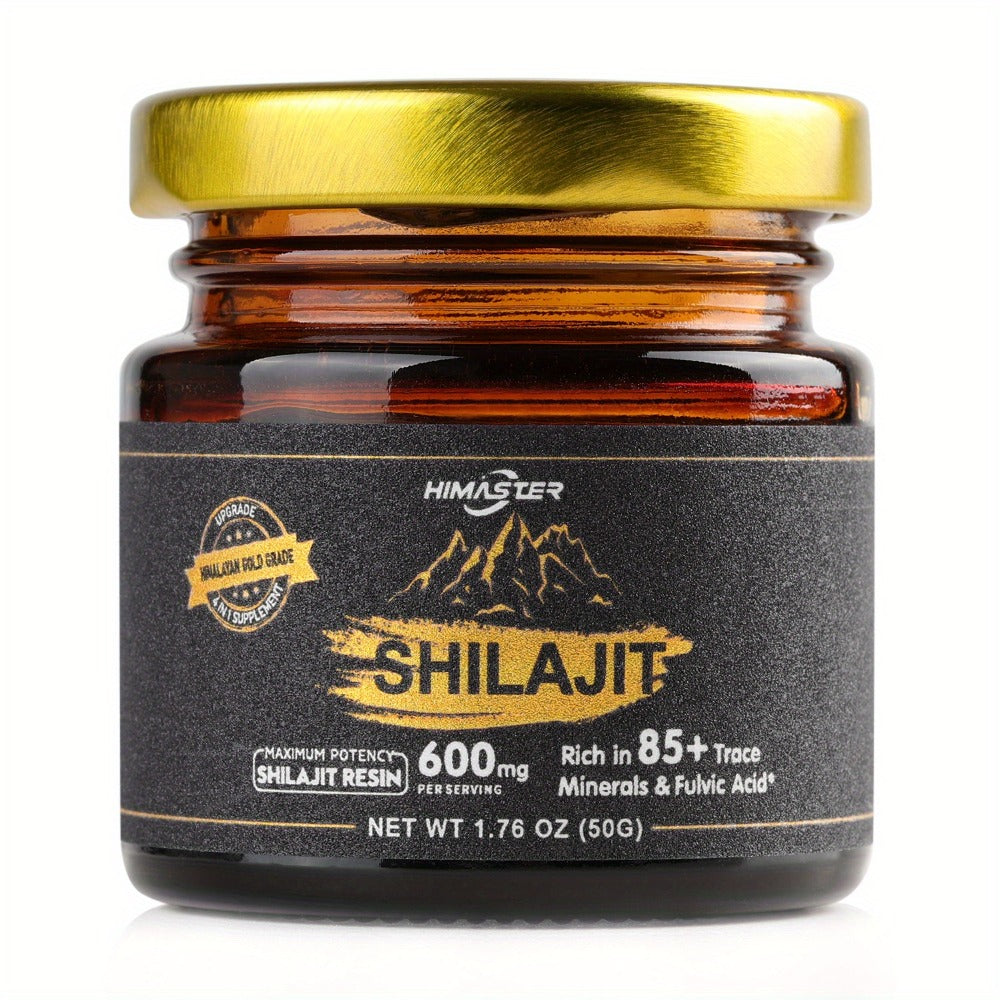 Shilajit Pure Himalayan Golden Shilajit Resin- Sweet Shilajit Resin with 85+ Trace Minerals And Fulvic Acid For, Comes with a Spoon