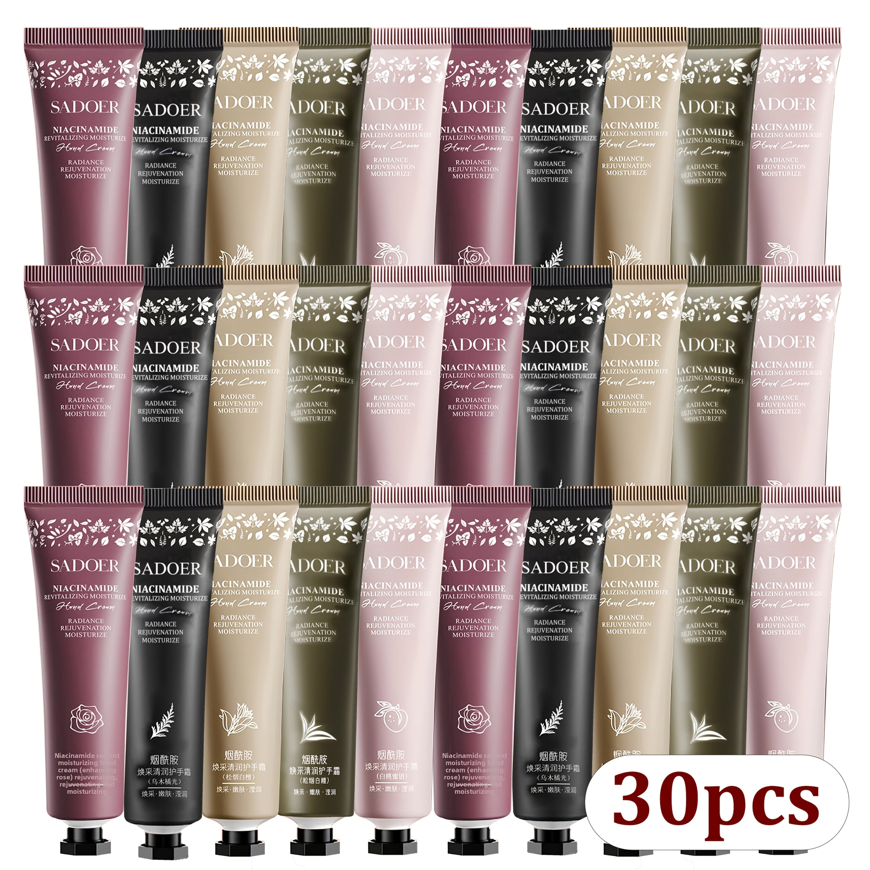 Hand Cream Gift Set Moisturizing Lotion for Dry Cracked Hands - Travel Size Scented Body Care 10/20/30 Pcs for Women Men Fall Winter Gift