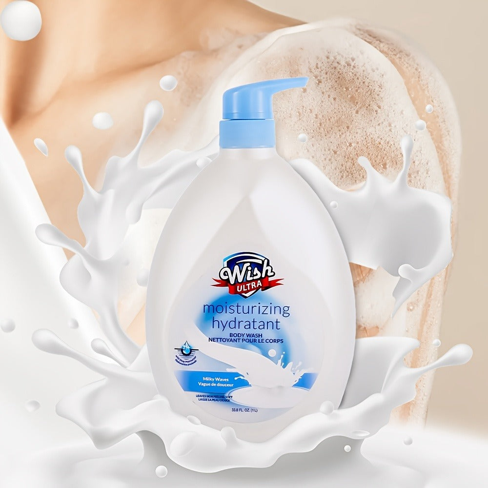 Set of 2 Bottles, Each 1000 ML/33.8 Fl Oz, Moisturizing Body Wash Suitable for Both Men And Women, Featuring a Long-Lasting Scent, Available in 6 Unique Fragrances, Deeply Cleanses, And Enhances Skin Smoothness, Suitable for All Skin Types