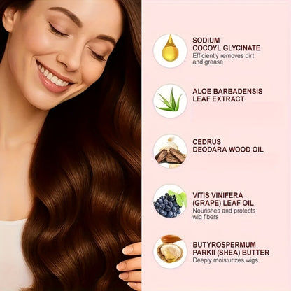 Wig Conditioner Spray with Argan Oil & Vitamin E - Sillkva Leave-In Moisturizing Care for Synthetic & Human Hair Wigs, Detangles, Reduces Frizz & Adds Shine