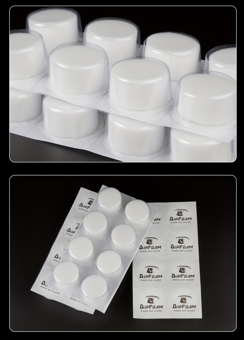 24pcs ProTat Tattoo Needle Dip Clean Cups - Foam Liner Design for Safe & Thorough Cleaning, Use with Cartridge & Traditional Needles, No Odor, Non-Electric, Gentle on Needles to Prevent Damage, Tattoo Needle Cleaner