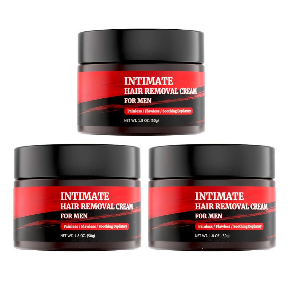 Men'S Intimate - Gentle, Painless Depilatory for Sensitive Areas, Back, Chest & Body Hair, Fast-Acting Formula for Coarse Hair - Male Summer Companion - 1.8 Oz (50 G)