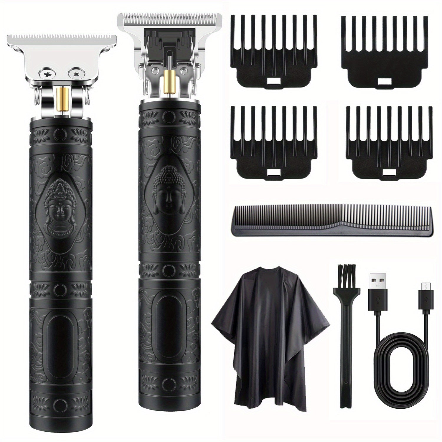 Men'S Professional Cordless Electric Hair Clipper And Beard Trimmer Haircut Kit with USB Charging, Practical And Portable Design, for Father'S Day Valentine'S Day Men'S Gifts
