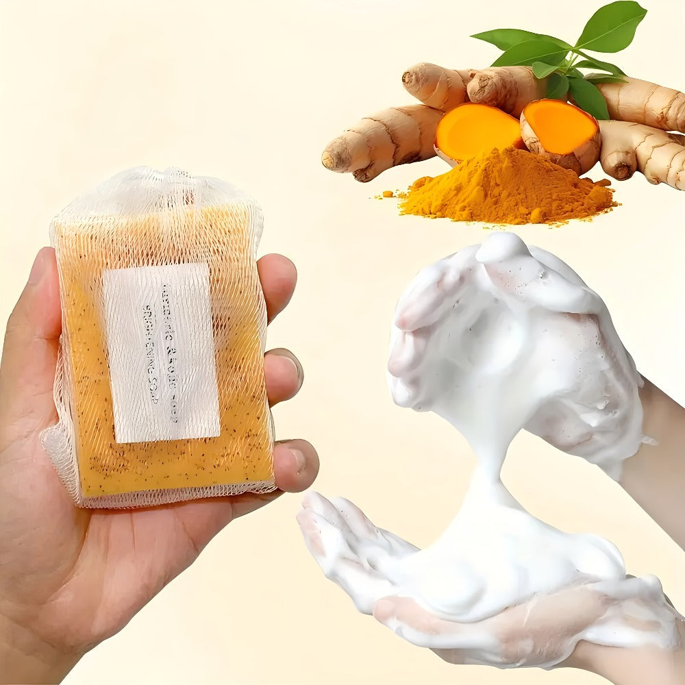 Turmeric Kojic Acid Soap Handmade Cold Process Lemon Brightening Bar for Face Body Deep Cleanse Hydrate All Skin Types Gift Set 6 12pcs