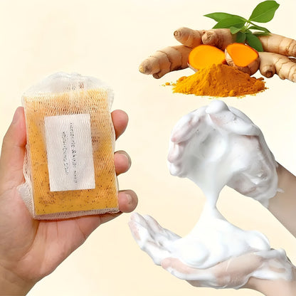 Turmeric Kojic Acid Soap Handmade Cold Process Lemon Brightening Bar for Face Body Deep Cleanse Hydrate All Skin Types Gift Set 6 12pcs
