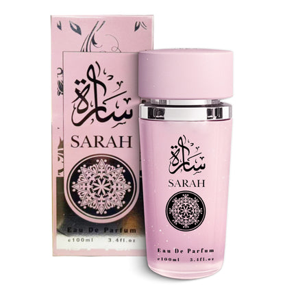 Eau de Parfum for Women SARAH 3.4 Oz Floral Amber Vanilla Jasmine Citrus Orange Blossom Long Lasting EDP Perfume Spray Elegant Feminine Fragrance Gift for Her