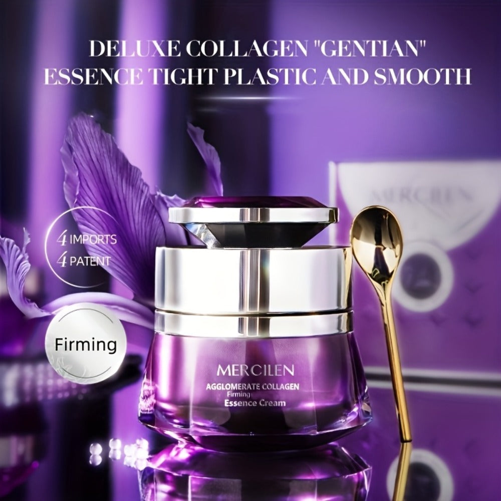 Moisturizing Collagen Essence Cream, Containing Niacinamide, Hyaluronic Acid Collagen, Moisturizing And Moisturizing Skincare, Make Light Beige Younger Looking, Suitable for All Light Beige Types