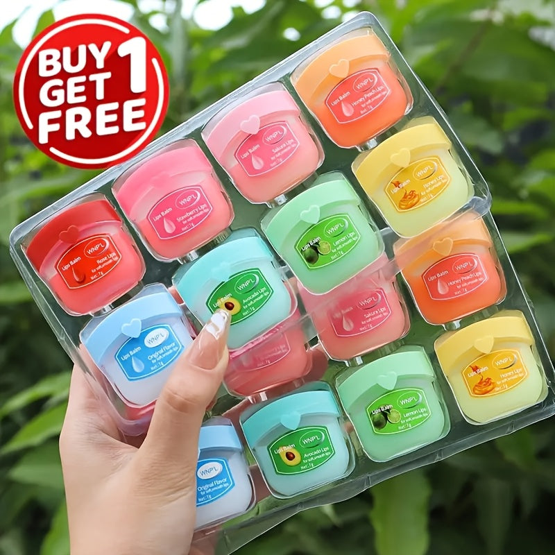16pcs Moisturizing Lip Balm Set, Moisturizing And Moisturizing, Keeping Moisture All Day Long, Suitable For Dry Lips, Lasting Effect, Christmas Gift, Valentine'S Day Gift