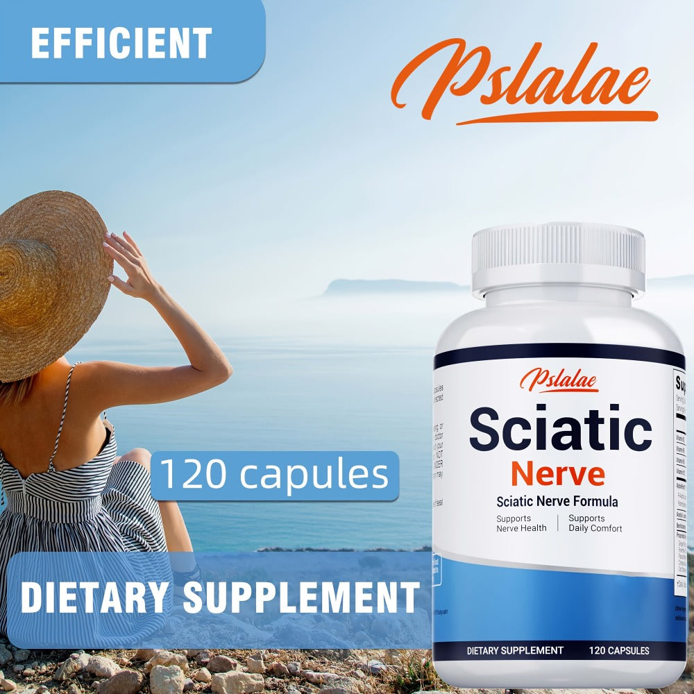 [Sciatic Support Supplement] Sciatic Nerve - With Vitamin B Complex, Acetyl-L-Carnitine And Benfotiamine - Support Bone And Nerve Health - Sciatic Support Supplement - Gluten Free - 120pcs