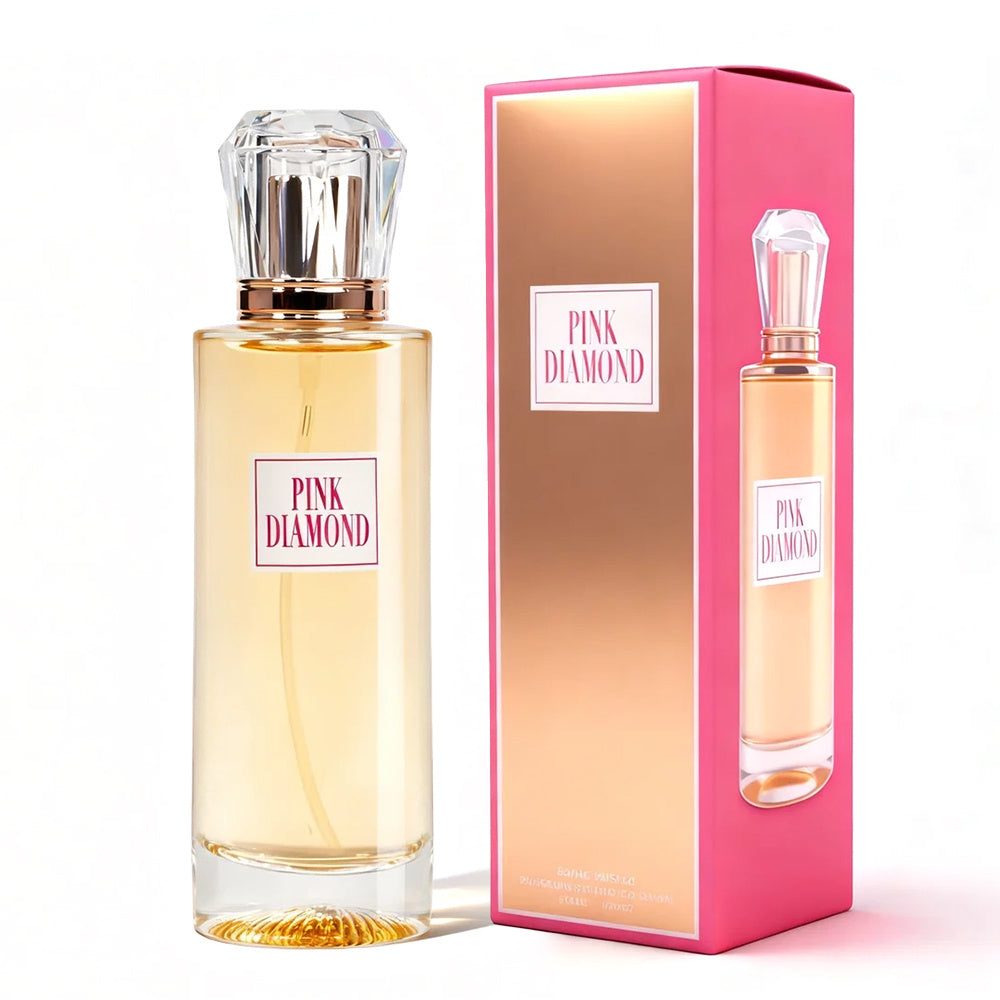 3.4oz PINK DIAMOND Lady's Eau De Parfuma Spray - Long-Lasting - with Aldehyde, Lily, Orange Flavor, Perfect for Daily Wear and Special Occasions