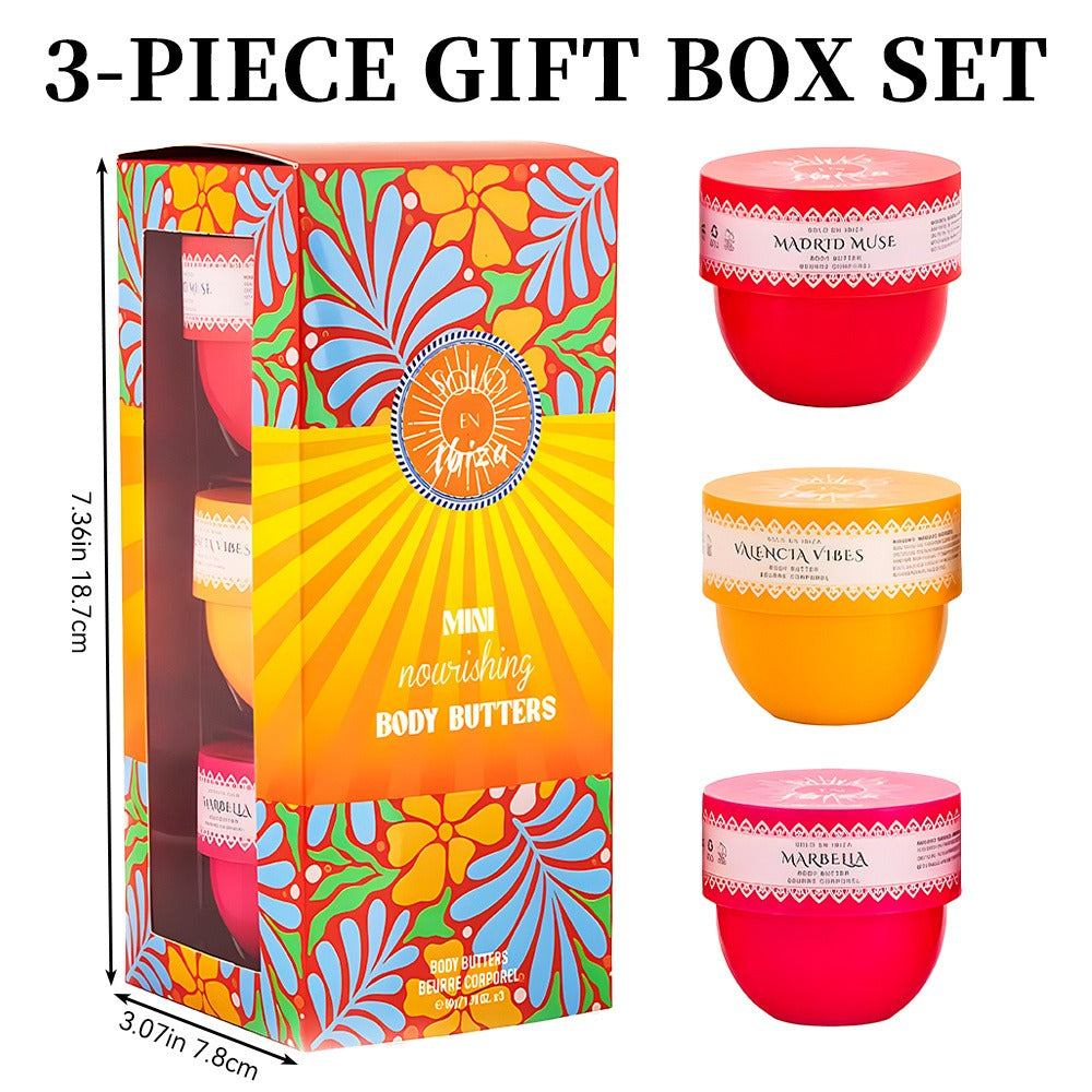 3-Piece Set, SOLO EN IBIZA Body Butter For Men And Women, 3 Different Scent, Long-Lasting Scent, Perfect For Dating, Daily Life, Parties, Gift Giving, Each 1.76 Fl Oz