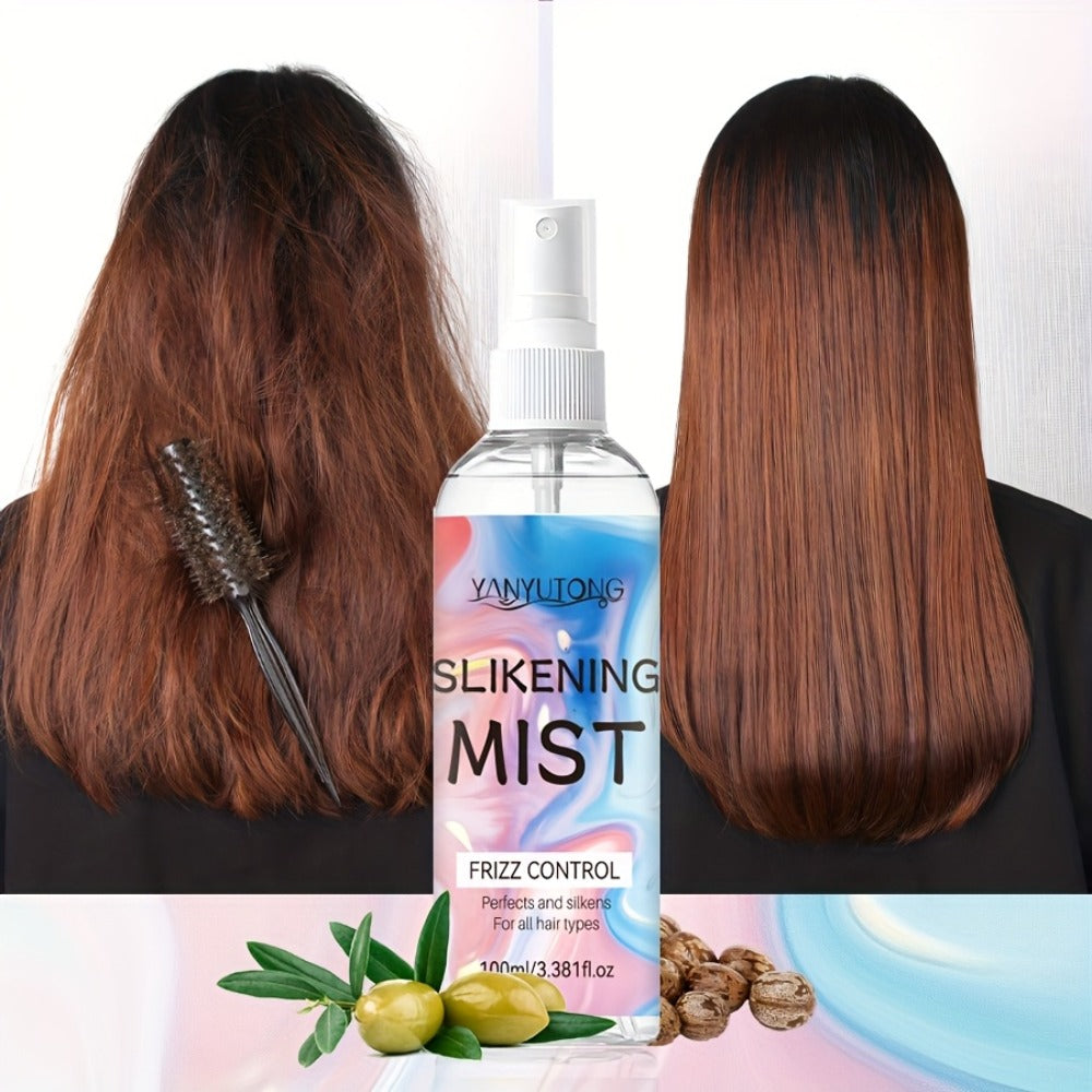 Hair Mist Perfumed Smoothing Spray — Moisturizing, Heat Protection, Anti-Frizz, Detangling & Long-Lasting Fragrance, No-Rinse Leave-In Formula for Straight, Curly & Frizzy Hair, 100ml / 3.38 oz