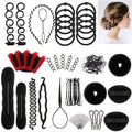 51pcs Set Of Hair Curler And Braiding Tool Suit Clip Meatball Head Donut Hair Pulling Pin Bridal Hair Braiding Device Bridal Hair Accessories Styling Braided Hair Braiding Device Headdress