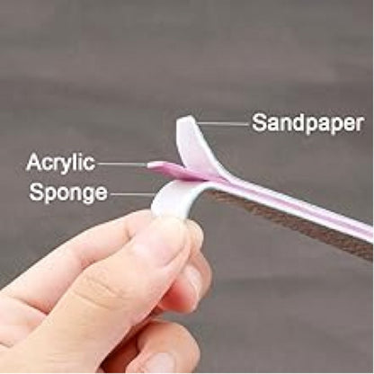 Nail Files and Buffers Professional 100 180 Grit Double-Sided Sanding Boards Reusable Polishing Blocks for Manicure Pedicure Salon Home Use Value Pack 20 or 35 Pieces