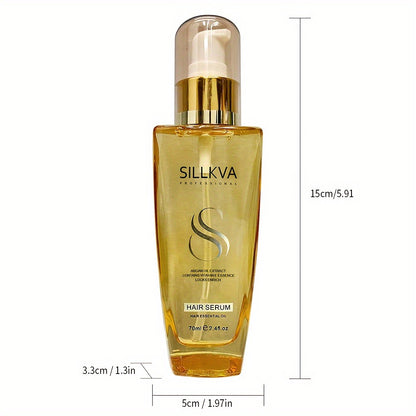 Argan Oil Hair Serum 2 Pack SILLKVA Nourishing Treatment for Dry Damaged Frizzy Flyaway Hair Moisturizing Smoothing Anti-Frizz Serum for All Hair Types