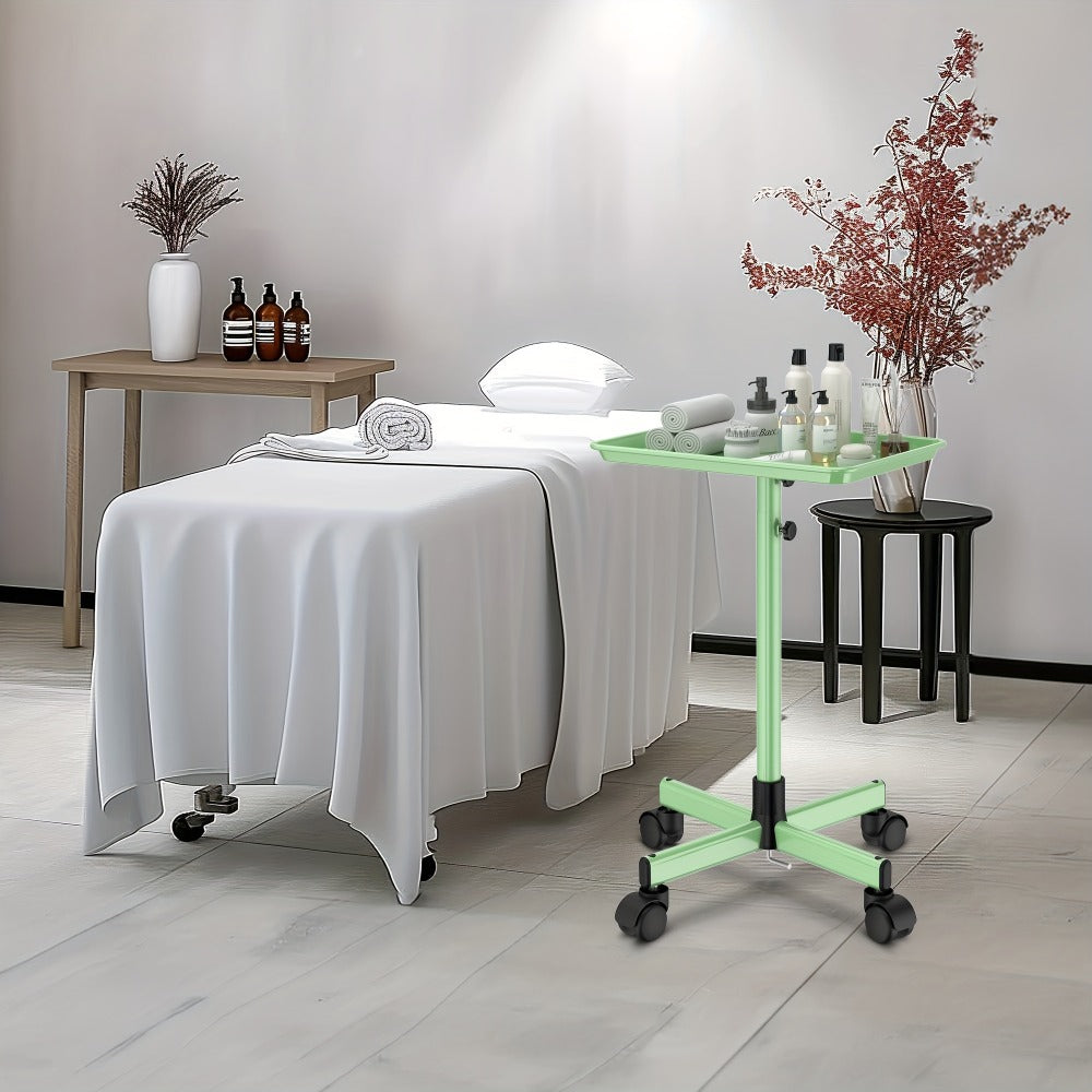 Salon Tray On Wheels- Premium Aluminum Tattoo Tray- Adjustable Salon Service Rolling Tray Hairdresser Cart With Spa Rolling Tray, Valentines Gifts, Valentines Day Gift For Her, Valentines Day Gift For Wife, Valentines Day Gift For Girlfriend