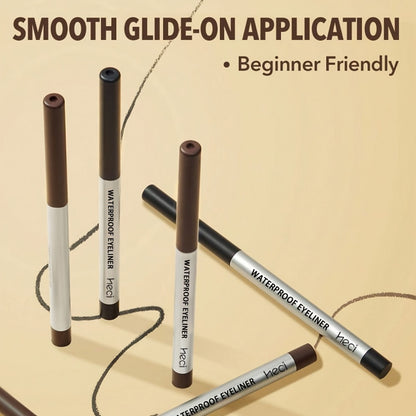 Waterproof Eyeliner Gel Pen 3-Piece Set Long-Lasting Smudge-Proof Quick-Dry Matte Gel Cream Precision Eye Makeup for Sensitive Mature Skin Beginner Friendly