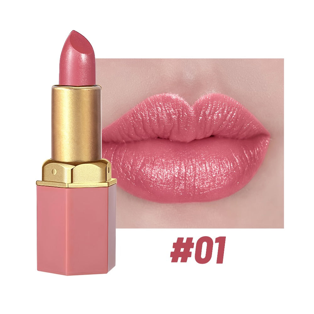 Cream Lipstick Set 6 Colors - Long Lasting Moisturizing Lip Color for All Skin Tones, Everyday & Party Makeup, Perfect Women's Gift