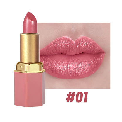 Cream Lipstick Set 6 Colors - Long Lasting Moisturizing Lip Color for All Skin Tones, Everyday & Party Makeup, Perfect Women's Gift
