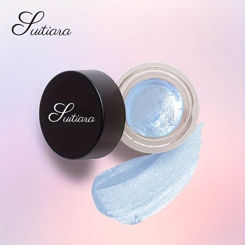 2 Pcs Icy Shimmer Jelly Eyeshadow | Long-Lasting Luminous Wear | Cool Tone Sparkle | Luxe Eye Statemen, Frosty Glow, Effortless Blending, Non-Creasing, Sophisticated Shimmer, No-Fade Finish, High-Shine Women's Makeup, Christmas And New Year