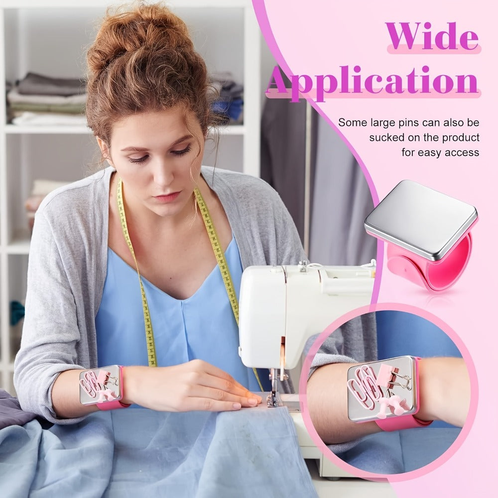 Iron Wrist Bracelet for Curling Hair, Silicone Patting Hair Styling Separator, Crocodile Clip for Hair Salon, Hair Clip for Perming and Dyeing, Bangs Positioning Clip