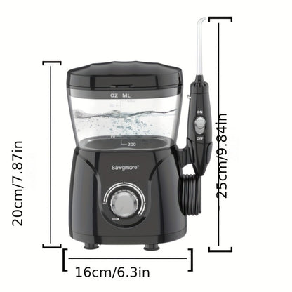 Water Flosser for Teeth & Braces 600ml Large Tank 10 Adjustable Pressure Levels 8 Nozzles IPX4 Waterproof Professional Oral Irrigator Desktop Electric Dental Flosser for Adults Family Use