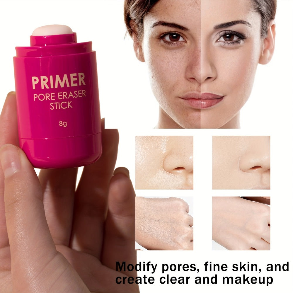 Makeup Primer Stick 2pcs Set Oil Control Pore Minimizer - Long-Lasting Matte Finish Lightweight Moisturizing Face Primer for Smooth Flawless Foundation Base