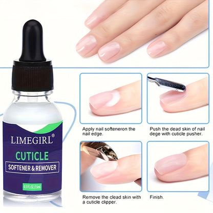 Nail Cuticle Remover Stick 3-Pack Dead Skin Softener with Nail Oil Formula — Anti-Hangnail Cuticle Care Tool for Finger Trimming Nail Art Prep, Salon & Home Manicure Pedicure Gift Set for Women