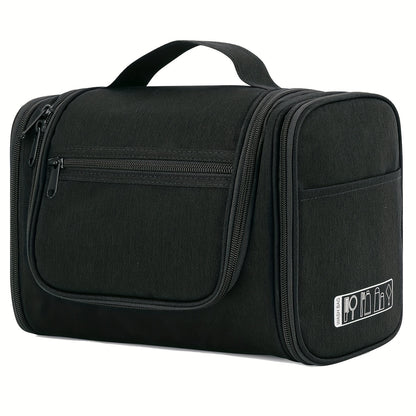 Hanging Toiletry Bag with Hook for Women Men Travel Shower Bag Multi-Pocket Cosmetic Makeup Organizer Large Capacity Bathroom Bag for Travel Pink Black Leopard