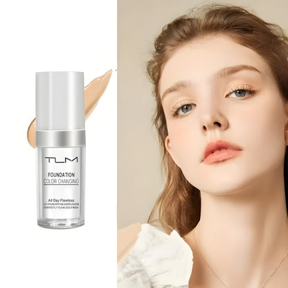 Liquid Foundation and Blush Combo Set — Natural Makeup Base Easy to Apply, Suitable for All Skin Types, Perfect Women's Beauty Gift