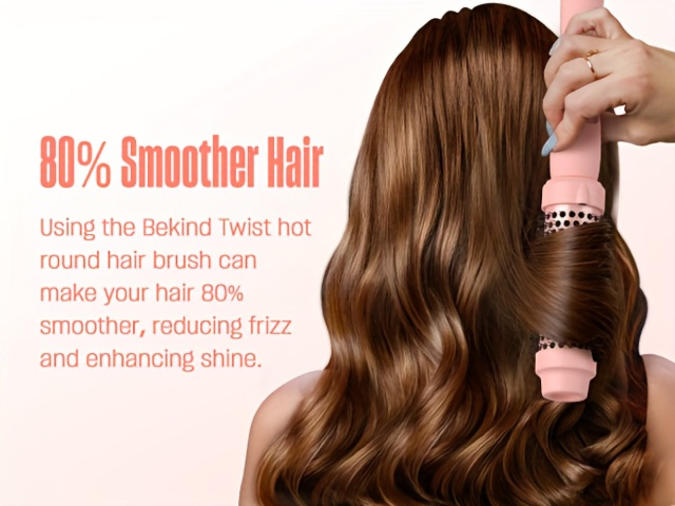 Twist Pro Thermal Brush - 1.5 Inch Heated Round Brush, Effortless Salon Finish, Dual Voltage Travel-Friendly Styling Tool, Anti-Scald, Heats In 20s