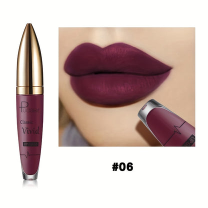 Matte Liquid Lipstick by Pudaier – Long-Lasting Nude Lip Color with Plant-Based Squalane, Hydrating & Smooth Formula, 8 Shades Available, Perfect for Daily Wear, Parties & Gifting