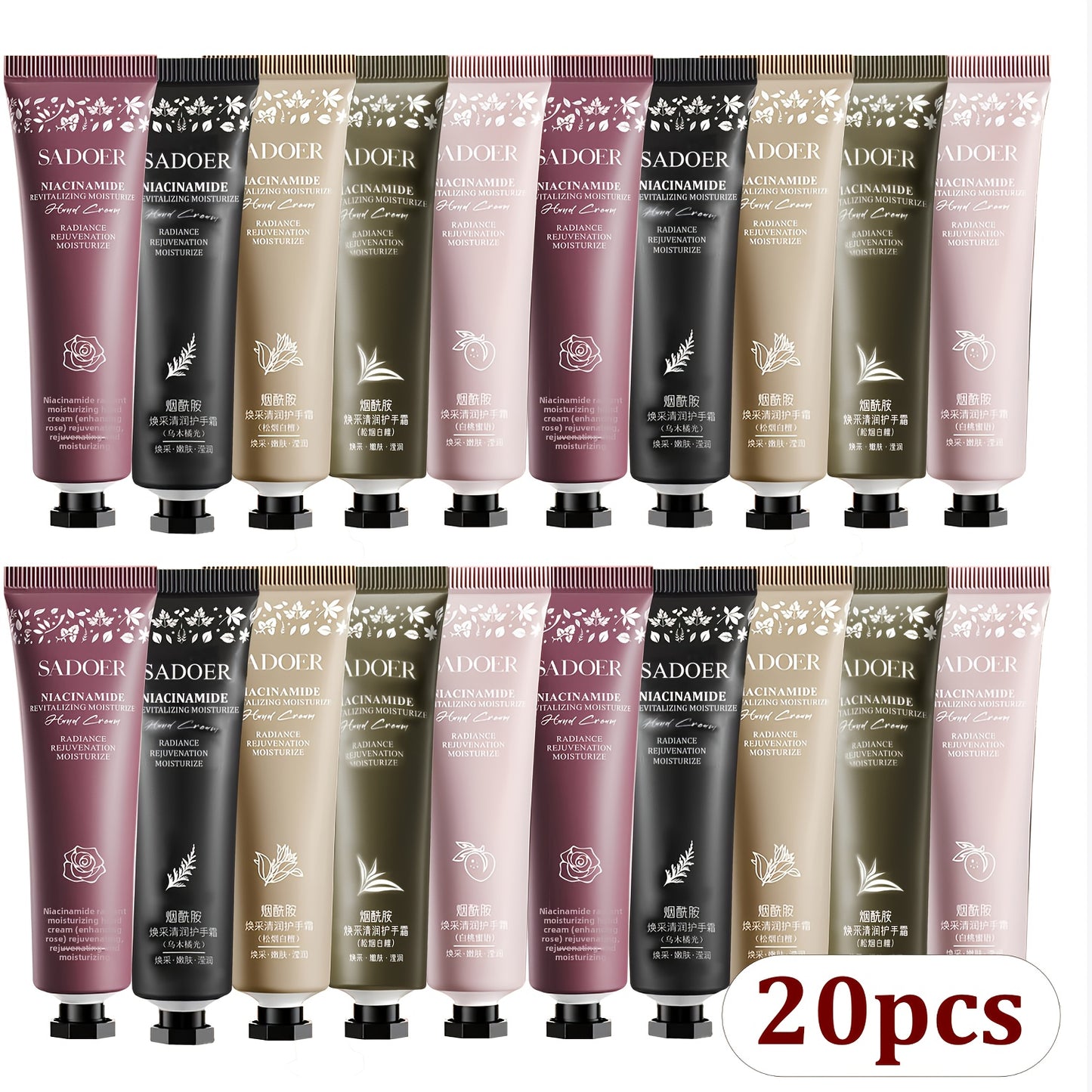 Travel Size Hand Cream Set 10 20 30pcs Scented Moisturizing Lotion — Deep Hydration for Dry Cracked Hands & Body, Nourishing Portable Mini Hand Lotion Gift Set for Women Men Fall Winter Holiday