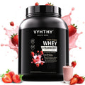 VYHTHY Whey Protein Powder, Premium Milk Protein Powder, Isolated And Hydrolyzed Blend, Suitable for Sports Nutrition And Daily Use, Contains Bcaas, Low in Carbohydrates, Available in Strawberry, Blueberry, Vanilla