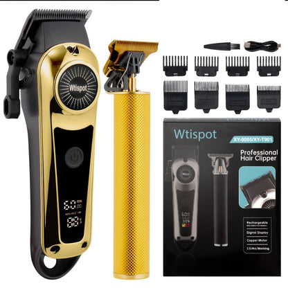Hair Clipper & Beard Trimmer Set for Men - USB Rechargeable Cordless Trimmer with Battery Indicator, 4 Comb Attachments, Home & Travel Grooming Kit, Gift for Men